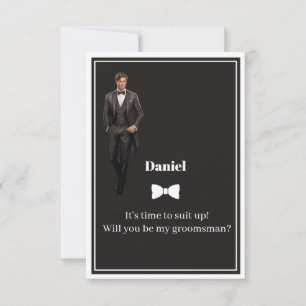 Invitation de garçon d'honneur de mariage