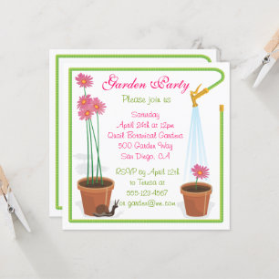 Invitation de Garden Party