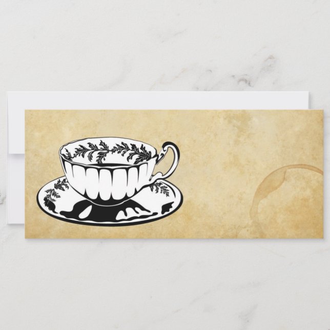 Invitation de goûter/thé d'après-midi (Devant)