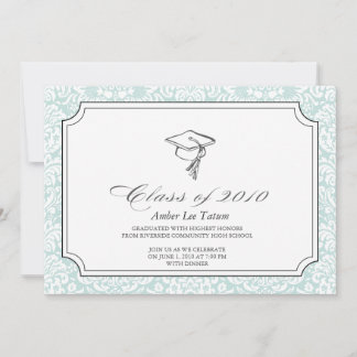 Invitation de graduation {casquettes de votre choi