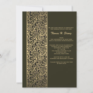 Invitation de graduation Glitzy