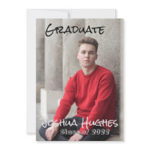 Invitation de graduation minimale simple