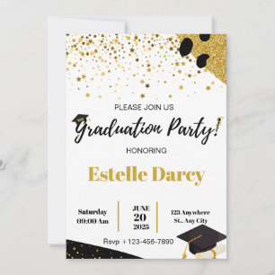 Invitation de graduation modifiable