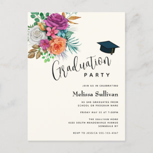 Invitation de graduation Roses Roses Roses Roses, 