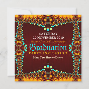 Invitation de graduation royale fragile