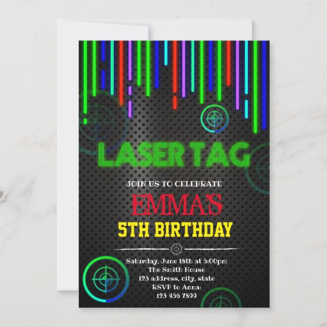 Invitation de groupe de balises laser (Devant)