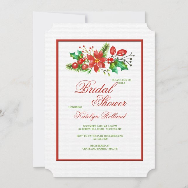 Invitation de Guirlande de Noël (Devant)