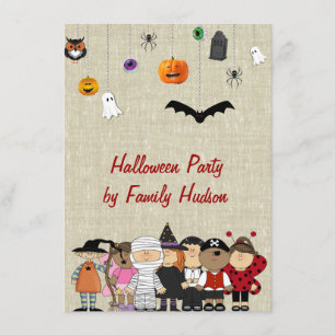INVITATION DE HALLOWEEN D'ENFANTS