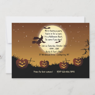 Invitation de Halloween Ride Party