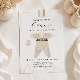 Invitation de Hanbok pour le premier anniversaire