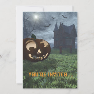 Invitation de Jack-O-Lantern/Haunted House Hallowe
