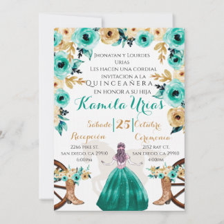 Invitation de Jade Green Charra