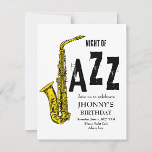 Invitation de jazz saxophone