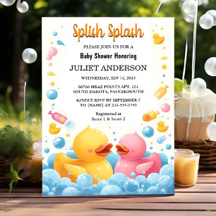 Invitation De Jouet Piscine Mousse Bassin Twin Baby shower ca