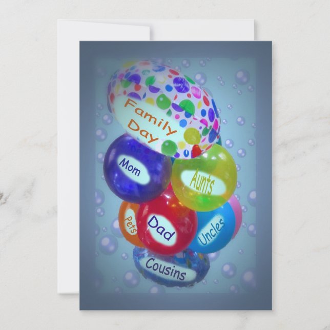 Invitation de jour de famille (Devant)