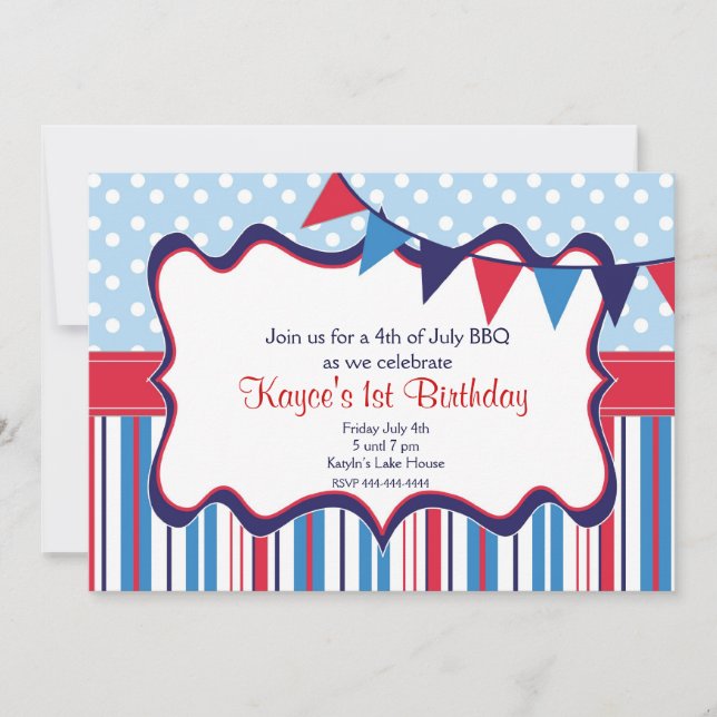 Invitation de Jour de la Déclaration (Devant)