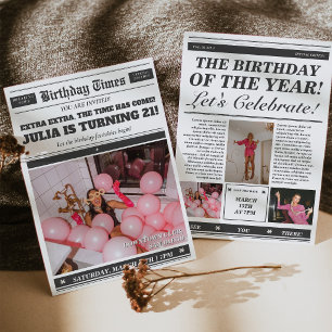 Invitation de journal d'anniversaire Invitation 21
