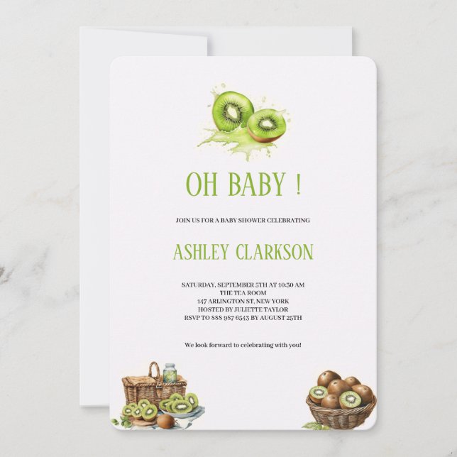 INVITATION DE KIWI BABYSHOWER (Devant)