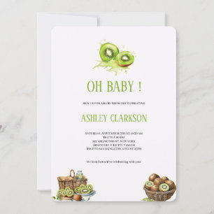 INVITATION DE KIWI BABYSHOWER