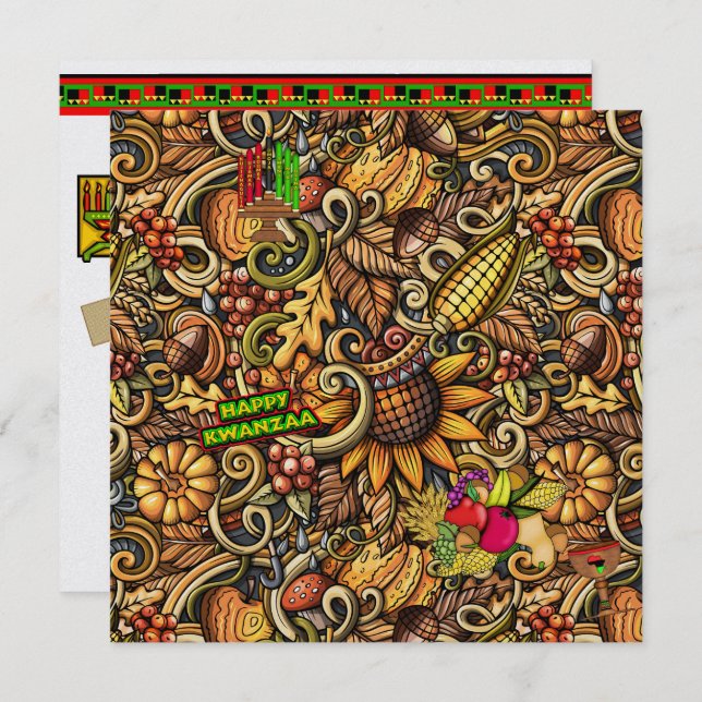 Invitation de Kwanzaa (Devant / Derrière)