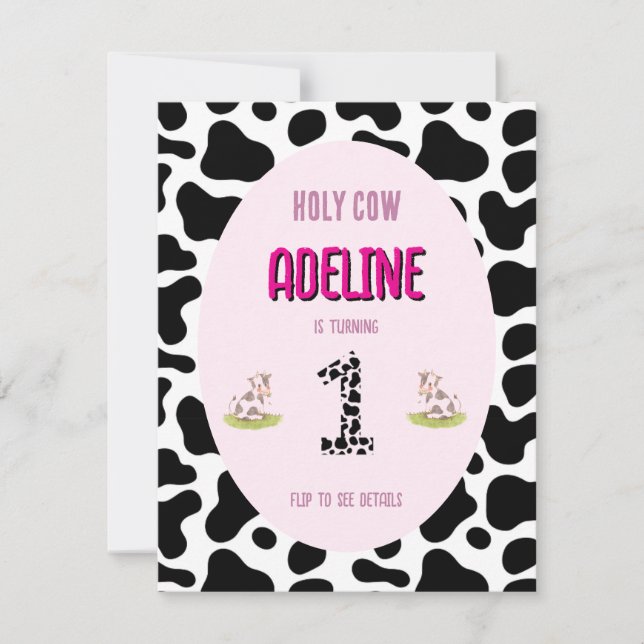 Invitation de la 1ère vache sainte (Devant)