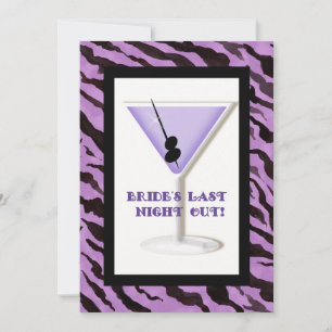 Invitation de la Bachelorette Party - Zebra 'n Leo