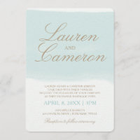 Invitation de la bande aquarelle | Plage Turquoise