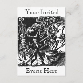Invitation de la bande de Skeleton