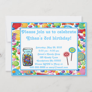 Invitation de la boutique Blue Boy Candy