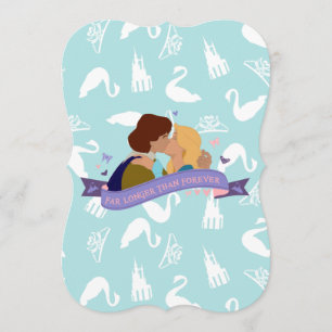 Invitation de la carte d'anniversaire Swan Princes