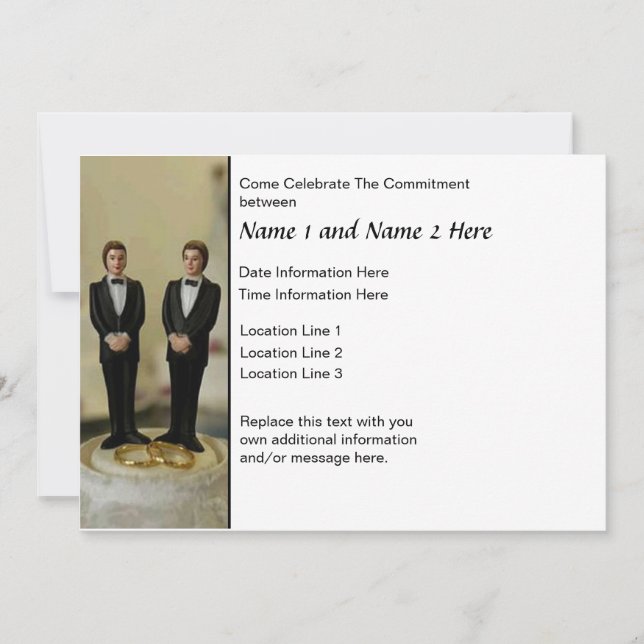 Invitation de la cérémonie d'engagement (Devant)