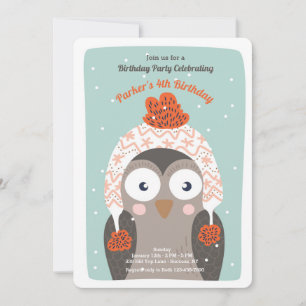 Invitation de la chouette d'hiver