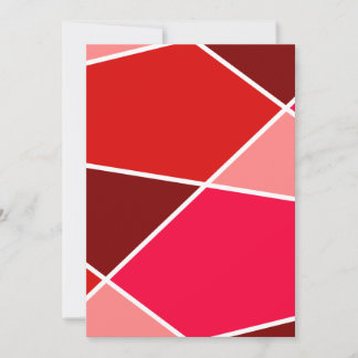 Invitation de la collection de couleurs Red JanaiC