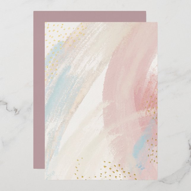 Invitation de la do-it-yourself d'aquarelle blanch (Recto/Verso)