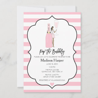 Invitation de la douche nuptiale Bubbly