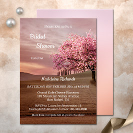 Invitation de la douche nuptiale Cherry Blossom Or