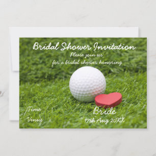 Invitation de la douche nuptiale de golf pour la f