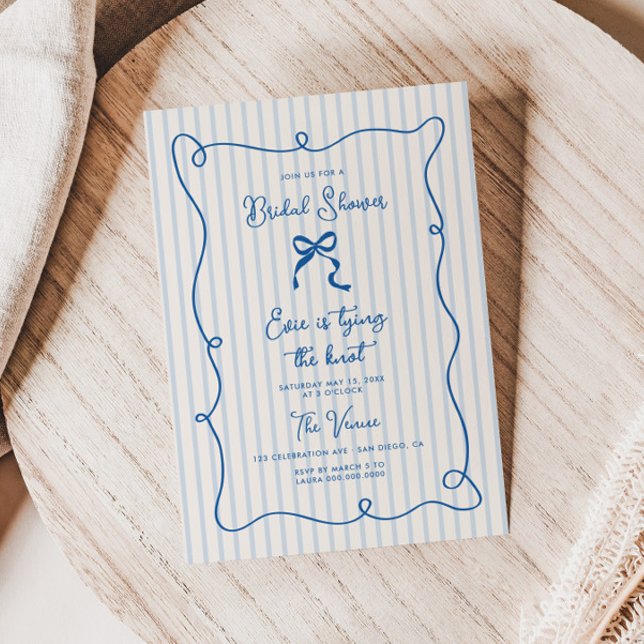 Invitation de la douche nuptiale de la ceinture bl (Créateur téléchargé)