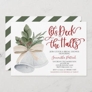 Invitation de la douche nuptiale Deck the Halls