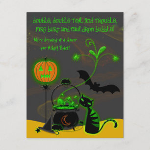 Invitation de la douche nuptiale d'Halloween
