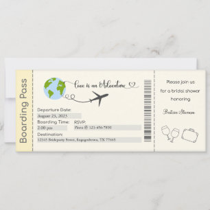 Invitation de la douche nuptiale, Invitation Fianç