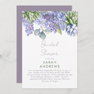 Invitation de la douche nuptiale Lilac