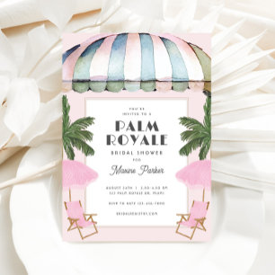 Invitation de la douche nuptiale Palm Royale