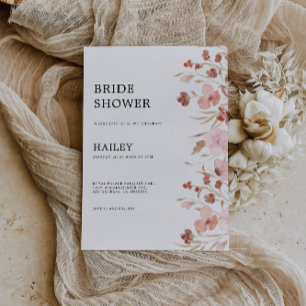 Invitation de la douche nuptiale rose Mariage