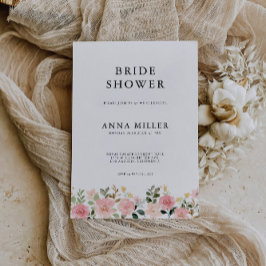 Invitation de la douche nuptiale rose Mariage