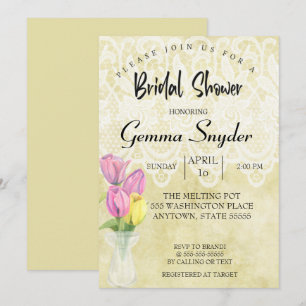 Invitation de la douche nuptiale TULIP, mariage de