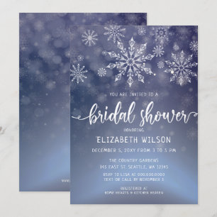 Invitation de la douche nuptiale Winter Wonderland