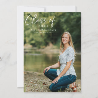 Invitation de la Faire-part de diplôme manuscrit