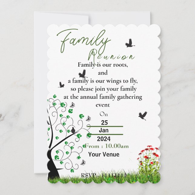 Invitation de la famille Reuion (Devant)