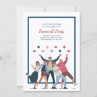 Invitation de la fête d'adieu de College Bound